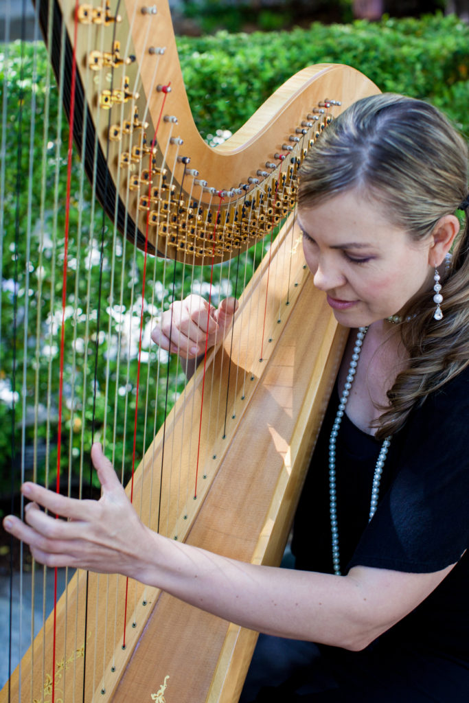 Wedding harpist