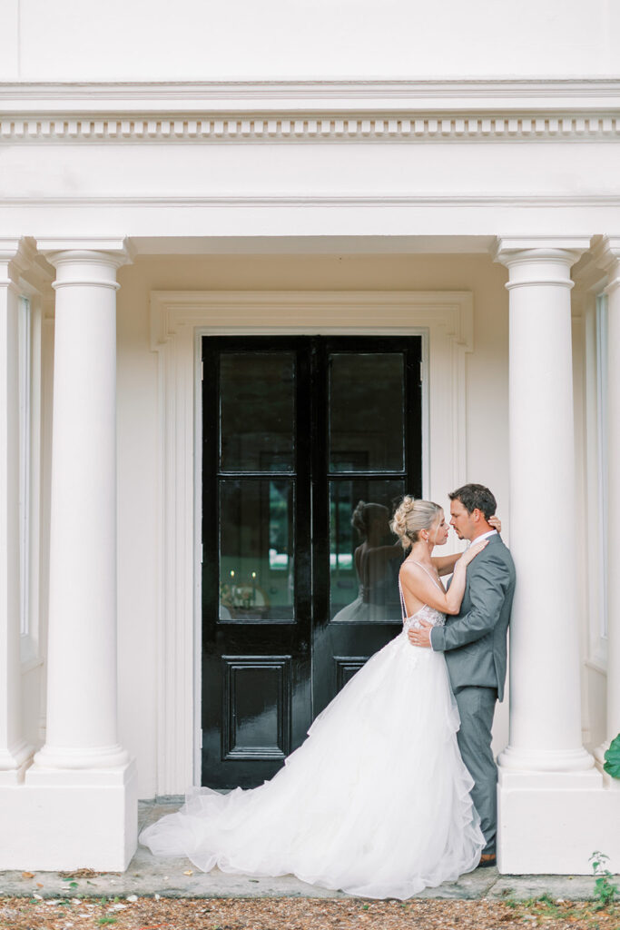 Wedding couple outside