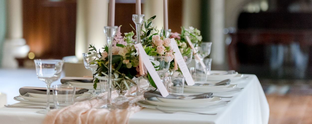 Wedding table at Wotton House