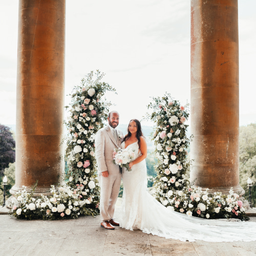 Bath wedding prior park college outdoor ceremony