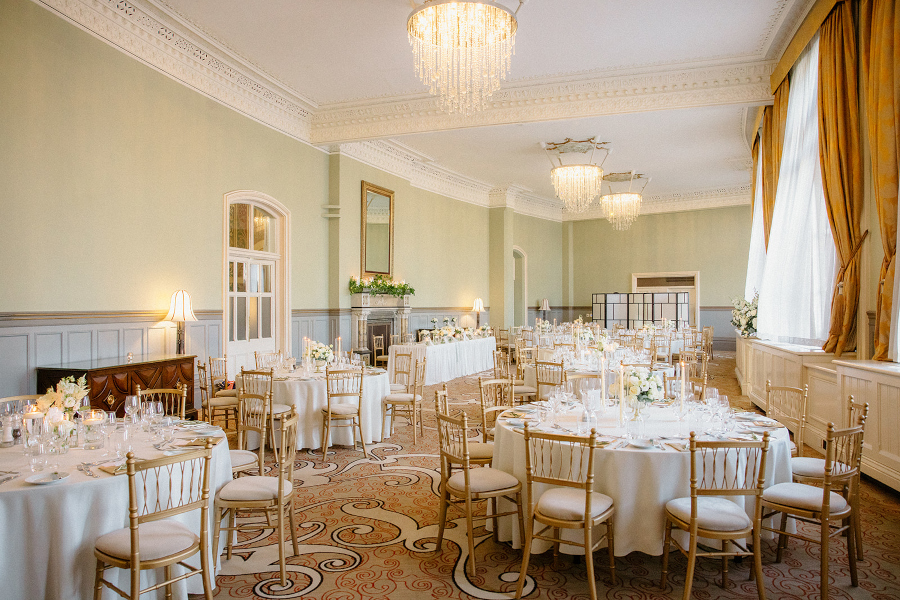 Wedding reception St Pancras hotel London in The Gallery